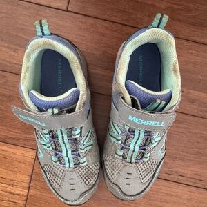 Merrell Kids' Gray and Teal Sneakers